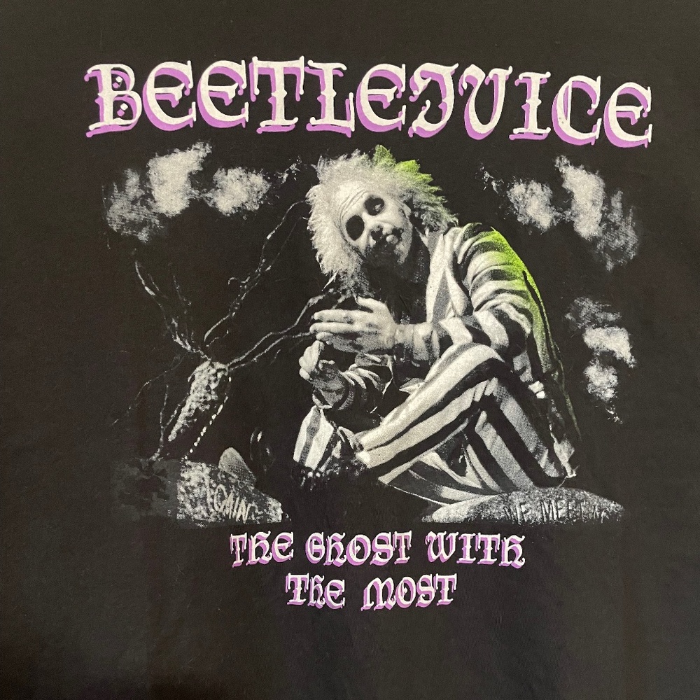 COPY - Beetlejuice Oversized Black T-Shirt - Large - Never Worn w/Tags